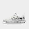Nike Free Run 2 Big Kids' Shoes In White/black/wolf Grey