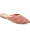 Journee Collection Aniee Knit Mule In Clay