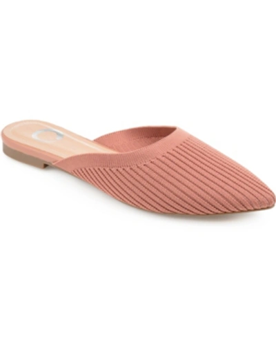 Journee Collection Women's Aniee Knit Mules In Red