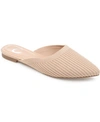 Journee Collection Journee Women's Wide Width Aniee Mule Flats In Beige
