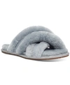 Ugg Women's Scuffita Sheepskin Sandals In Ash Fog
