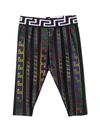 VERSACE YOUNG MULTICOLORED BABY LEGGINGS,10003611A01362 5X020