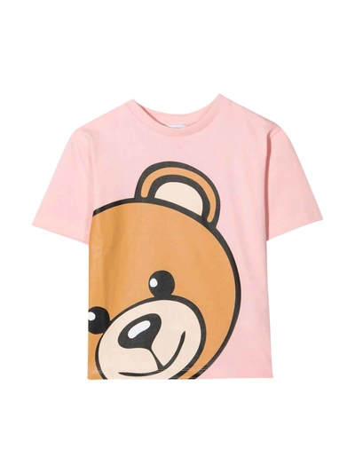 Moschino Kids' Toy Bear 印花t恤 In Rosa