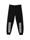VERSACE YOUNG BLACK JOGGERS,10016781A01322 2B020