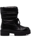 Stuart Weitzman Tyler Padded Ankle Boots In Schwarz
