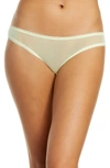 On Gossamer Mesh Bikini In Twist Of Lime