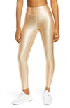 Heroine Sport Metallic High Waist Leggings In Copper