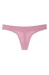 On Gossamer 'hip-g' Mesh Thong In Rose Blush