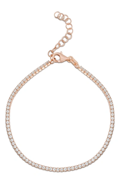 Glaze Jewelry Rose Gold Vermeil Cz Bracelet