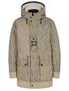 STONE ISLAND HOODED JACKET WITH GILET NATURAL BEIGE PRINT