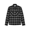 Off-white Arrows Print Flannel Shirt In Grey
