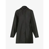 Rains Branded A-line Shell Jacket In Black