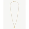 EMANUELE BICOCCHI MENS GOLD HEAD 24CT YELLOW GOLD-PLATED STERLING-SILVER CHAIN NECKLACE