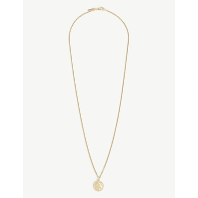 Emanuele Bicocchi Mens Gold Head 24ct Yellow Gold-plated Sterling-silver Chain Necklace