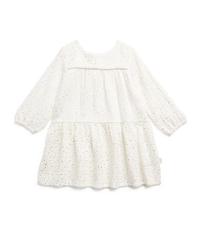 Albetta Babies' Star Print Dress (6-24 Months) In Gold