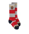 DOLCE & GABBANA KIDS LOGO PATCH SOCKS,17350862