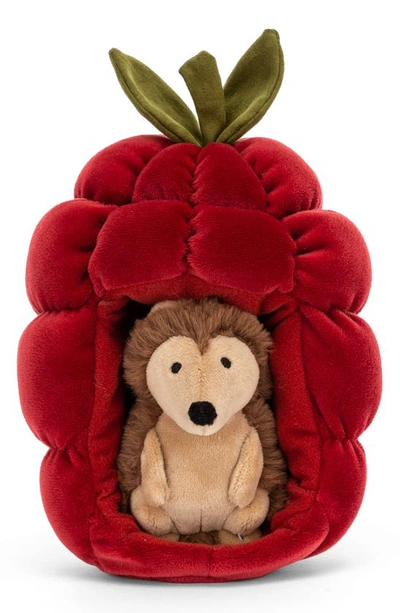Jellycat Babies' Brambling Hedgehog Stuffed Animal In Red