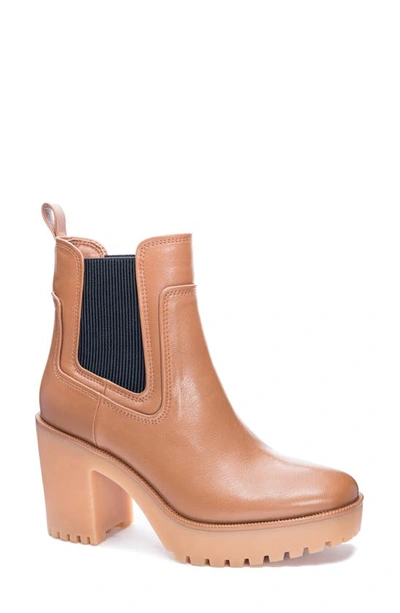 Chinese Laundry Good Day Platform Chelsea Boot In Camel