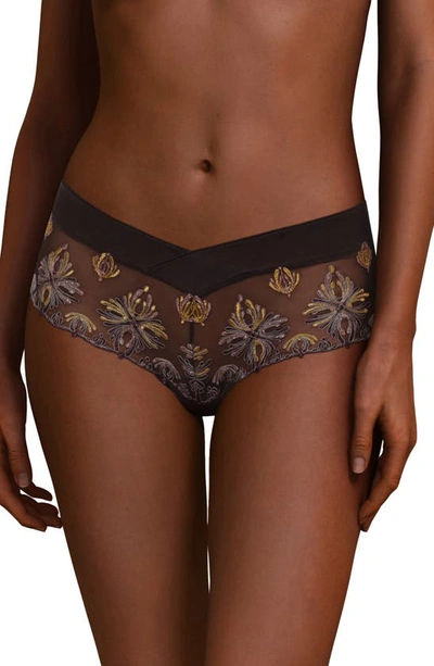 Chantelle Lingerie Champs-elysees Hipster Panties In Ebony