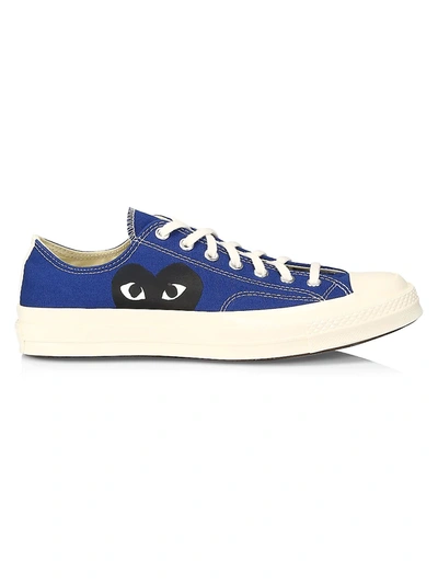 Comme Des Gar Ons Cdg Play X Converse Unisex Chuck Taylor All Star Low-top Sneakers In Blue