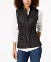 Barbour Cavalry Fleece-lined Quilted Vest In Black