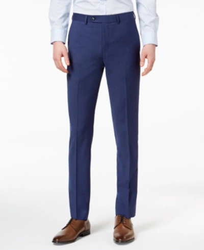Calvin Klein Men's Skinny-fit Infinite Stretch Suit Pants In Blue