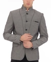 Ron Tomson Men's Modern Symmetric Button Closure Sports Jacket In Gray