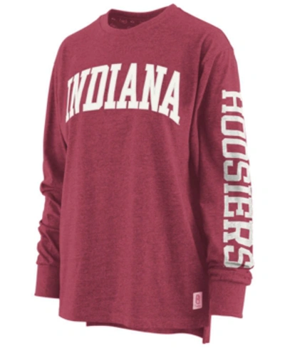 PRESSBOX ROYCE APPAREL INC WOMEN'S INDIANA HOOSIERS CANYON LONG SLEEVE T-SHIRT