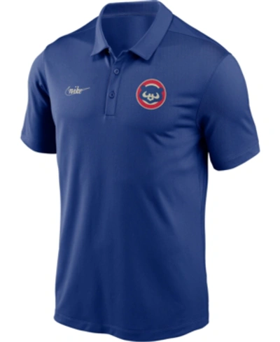 Nike Men's Chicago Cubs Team Franchise Polo In Royalblue