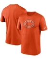 NIKE MEN'S ORANGE CHICAGO BEARS LOGO ESSENTIAL LEGEND PERFORMANCE T-SHIRT