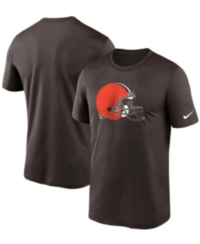 Nike Men's Big And Tall Brown Cleveland Browns Logo Essential Legend Performance T-shirt
