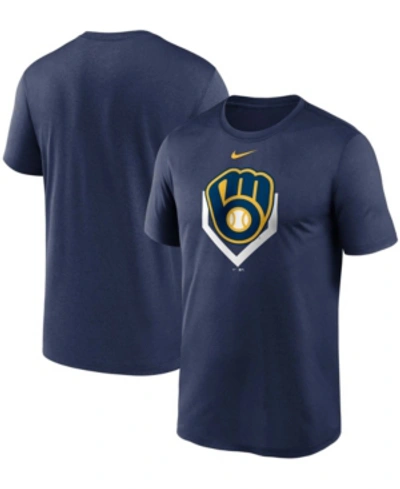 Nike Men's Navy Milwaukee Brewers Icon Legend Performance T-shirt