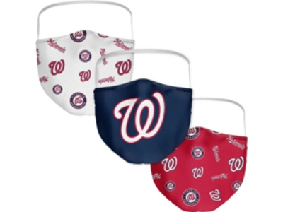 Fanatics Washington Nationals 3-pk. Face Mask In Assorted