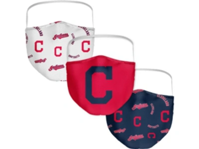 Fanatics Cleveland Indians 3-pk. Face Mask In Assorted