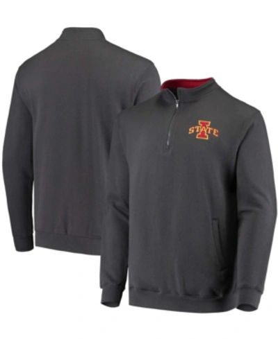 Colosseum Men's Charcoal Iowa State Cyclones Tortugas Logo Quarter-zip Jacket