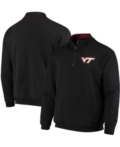 Colosseum Men's Black Virginia Tech Hokies Tortugas Logo Quarter-zip Jacket