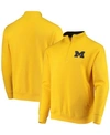Colosseum Men's Maize Michigan Wolverines Tortugas Logo Quarter-zip Jacket In Maize