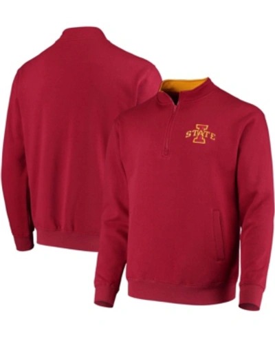 Colosseum Men's Cardinal Iowa State Cyclones Tortugas Logo Quarter-zip Jacket
