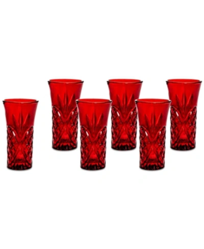 Godinger Dublin Red Vodka Shooters, Set Of 6