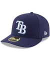 New Era Mens Tampa Bay Rays  Rays 59fifty Authentic Collection Cap In Navy