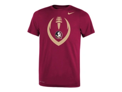 Nike Kids' Florida State Seminoles Big Boys Icon T-shirt In Crimson
