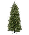 PERFECT HOLIDAY 9' PRE-LIT SLIM CHRISTMAS TREE WITH WHITE LED LIGHTS