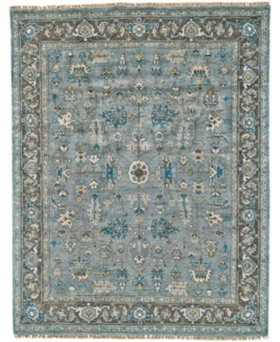 Simply Woven Laura R6109 Slate 7'9" X 9'9" Area Rug In Steel