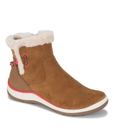 Baretraps Women's Kalina Water-resistant Cold Weather Bootie In Cognac Suede