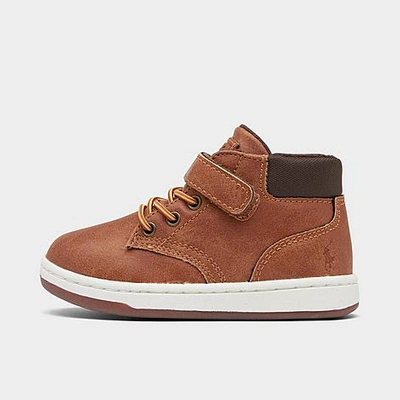 Polo Ralph Lauren Babies'  Boys' Toddler Polo Court Sneaker Boots In Brown