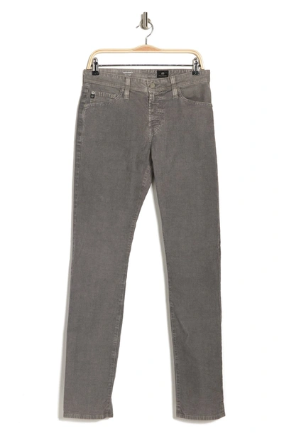 Ag Everett Slim Straight Twill Jeans In Sulfur Autumn F