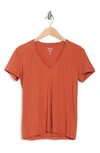 Madewell V-neck Short Sleeve T-shirt In Lava Rock