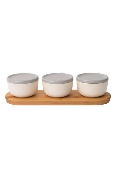 Berghoff International Leo 6-piece Bamboo Covered Bowl Set In Beige