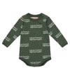THE ANIMALS OBSERVATORY BABY WASP LOGO COTTON BODYSUIT,P00581624
