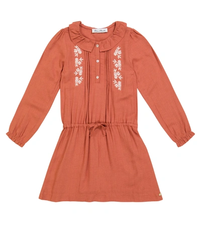 Tartine Et Chocolat Kids' Embroidered Dress In Red